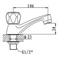 6478-X27 Profissional Made Trady Style Single Leaver Water Basin Tap